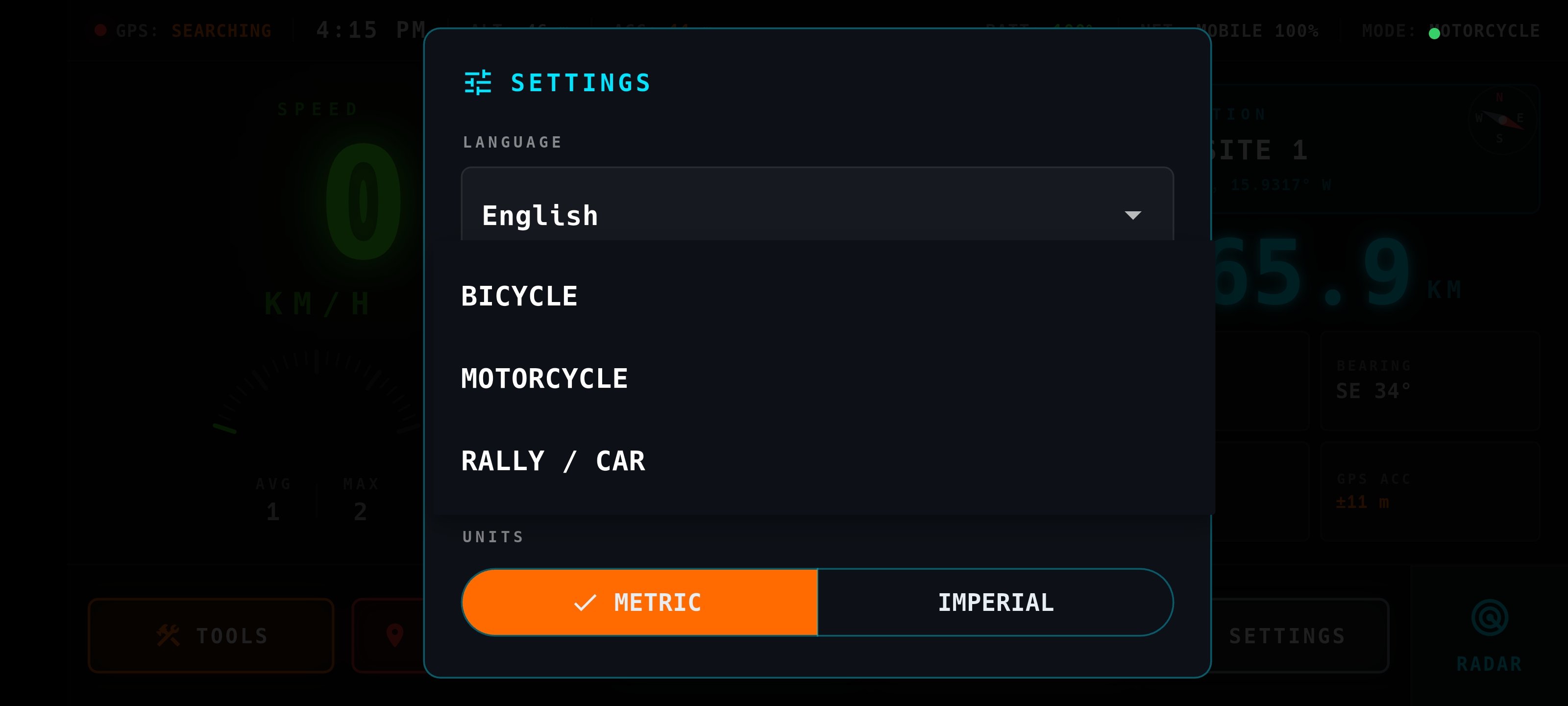 Settings